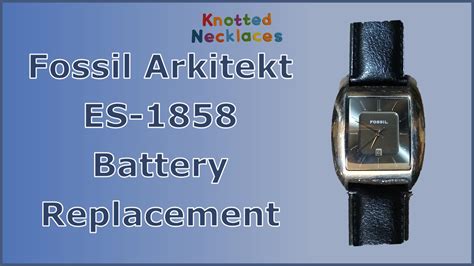 fossil watch arkitekt battery replacement